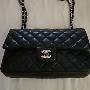 CHANEL Classic Black Quilted Shoulder Bag